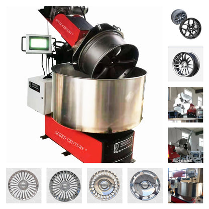 Automatic Luxury Car Rim Polisher Alloy Hub Polishing Wheel Rim Grinding Machine
