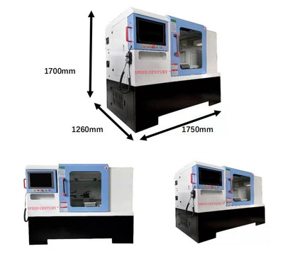 ALLOY WHEEL & RIM DIAMOND CUTTING REPAIR CNC LATHE MACHINE