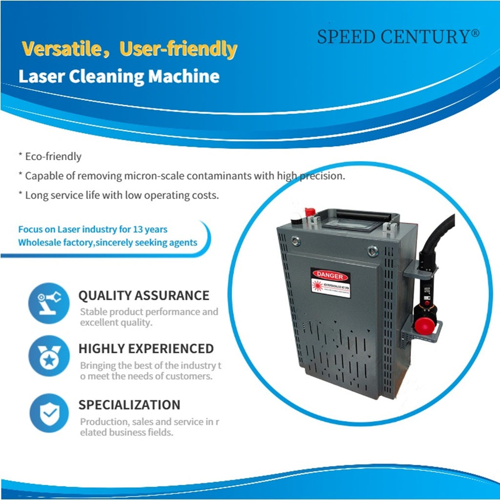 50W 100W 200W 300W Portable Suitcase Pulsed Laser Cleaning Machine to Remove Rust and Paint Rust Removal Laser Cleaner