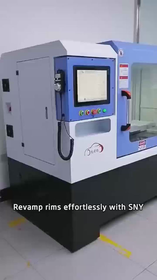 ALLOY WHEEL & RIM DIAMOND CUTTING REPAIR CNC LATHE MACHINE